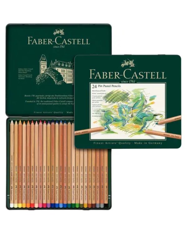 Карандаши пастельные цветные Pitt Pastel, 12 цветов