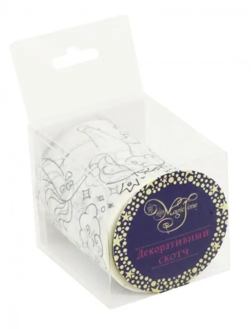 Скотч декоративный Лента самоклеющаяся для раскрашивания "Единороги" (79226)