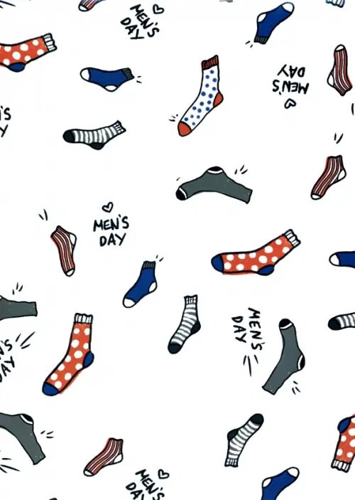 Бумага упаковочная Бумага упаковочная. Men's day. Носки