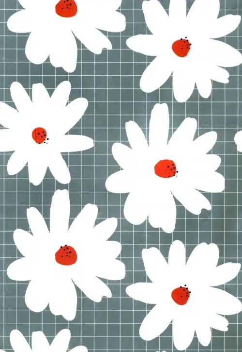 Бумага упаковочная Бумага упаковочная. Ромашки