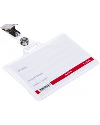 Бейдж горизонтальный, с клипом