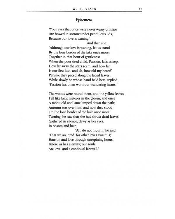 The Collected Poems of W. B. Yeats