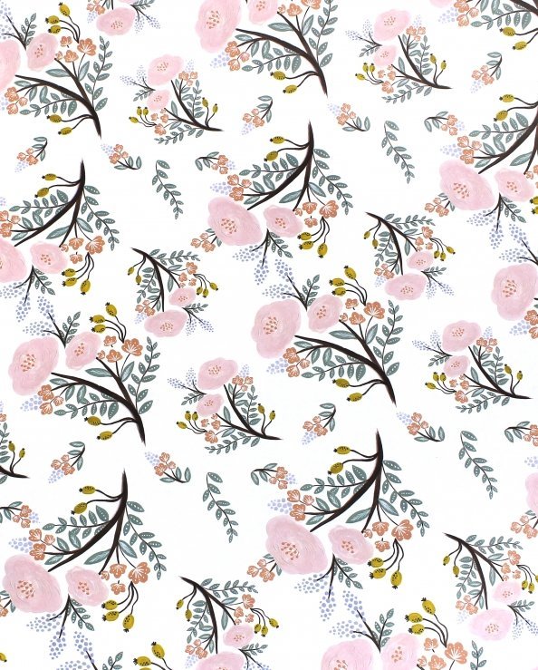 Подарки, сувениры Бумага упаковочная. Нежные цветы