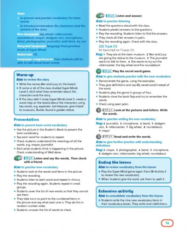 Super Minds. Level 4. Teacher's Book