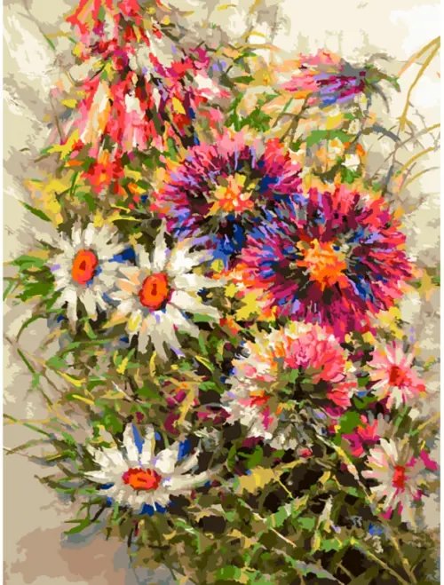 Живопись на холсте. Осенний букет Живопись на холсте. Осенний букет