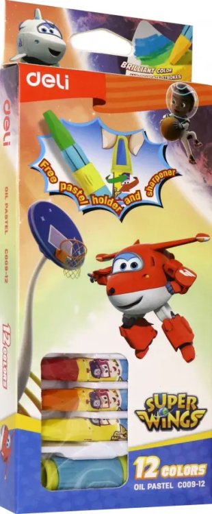 Пастель Пастель Super Wings, 12 цветов