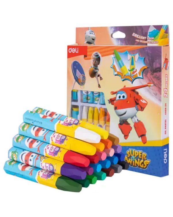 Пастель Super Wings, 24 цвета