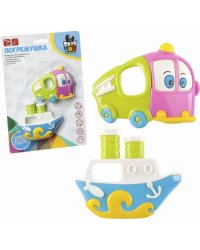 Набор развивающих погремушек. Автобус, пароход