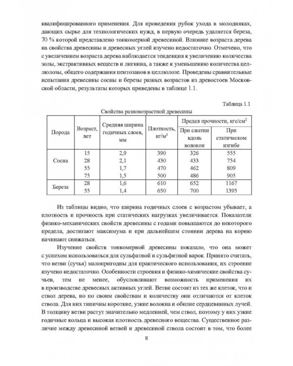 Основы производства углеродных материалов из березовой древесины. Учебное пособие