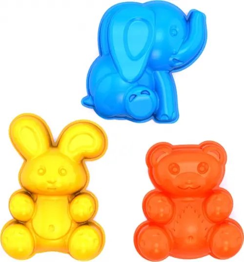 Формочки Зайка, Медведь, Слоник Формочки Зайка, Медведь, Слоник