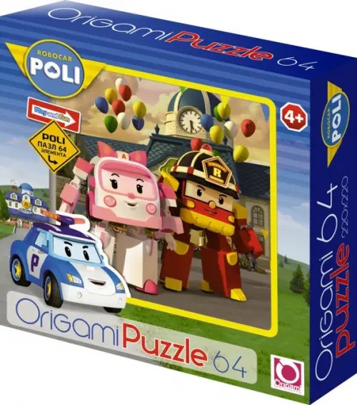 Робокар Поли Пазл-64 Робокар Поли. Эмбер и Рой