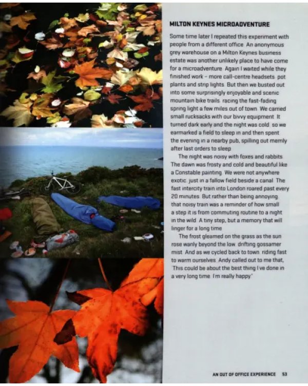 Microadventures. Local Discoveries for Great Escapes