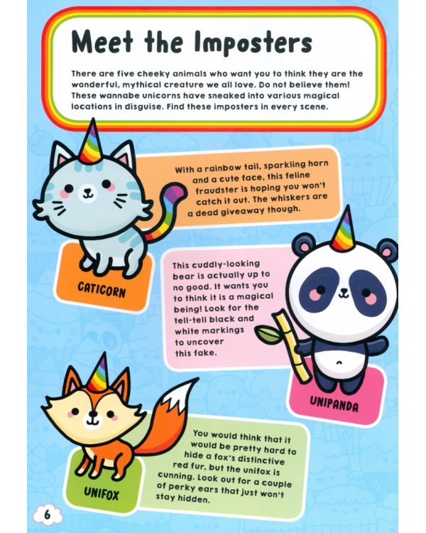 Unicorn and Friends Search and Find