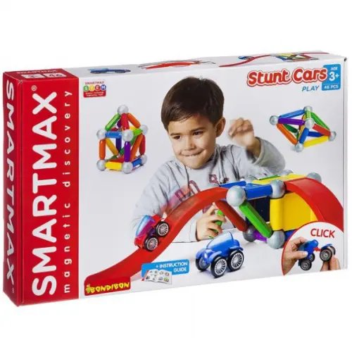 Раннее развитие Bondibon Магнитный конструктор SmartMax. Основной. Basic Stunt