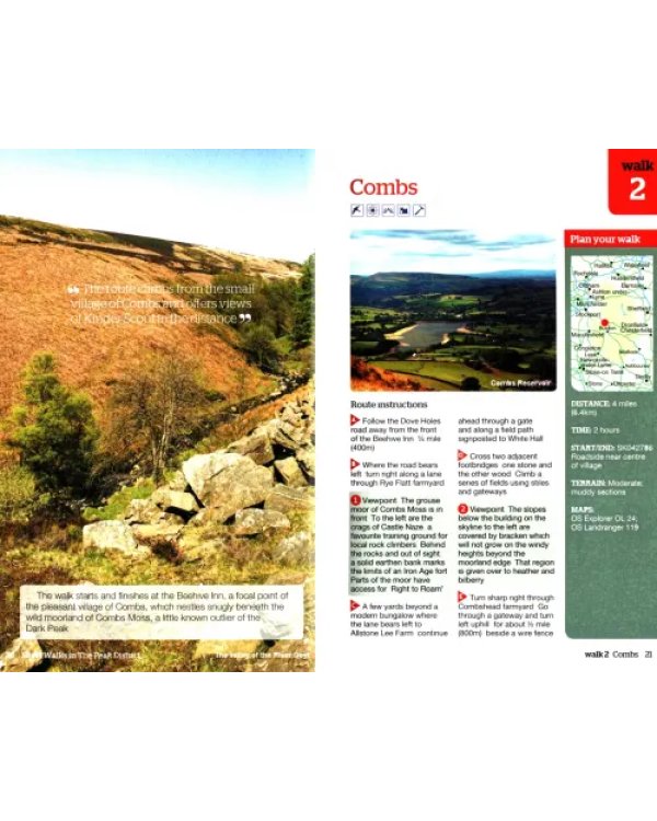 Short walks in the Peak District. Guide to 20 local walks