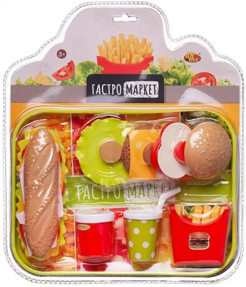 Игровой набор Гастромаркет, продукты на подносе Игровой набор Гастромаркет, продукты на подносе