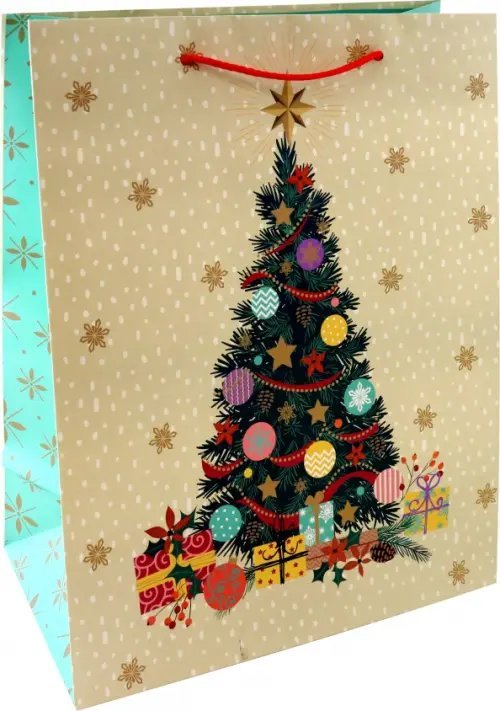 Новогодние подарочные пакеты Пакет новогодний ламинированный