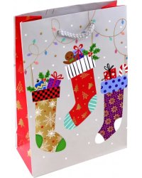 Пакет новогодний ламинированный