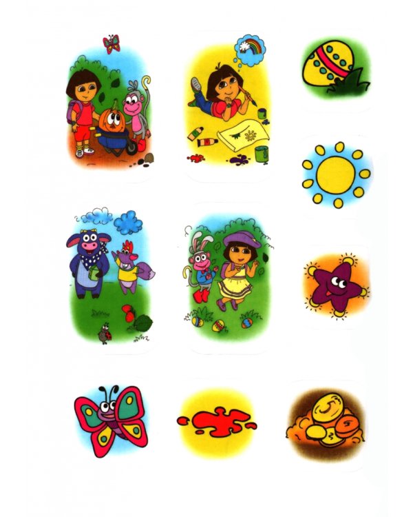 Раскраска с наклейками. Даша путешественница