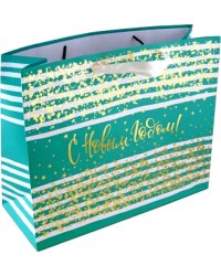 Пакет подарочный Новый год, в ассортименте