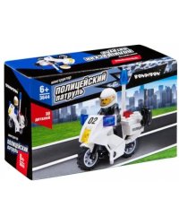 Конструктор. Полицейский патруль. Мотоцикл, 30 деталей