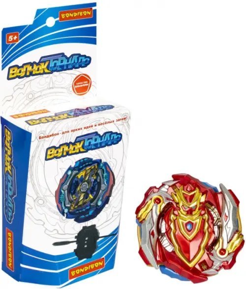 Игрушки-забавы. Йо-йо, пружинки, и прочее Волчок Торнадо Ахиллес, красно-золотой