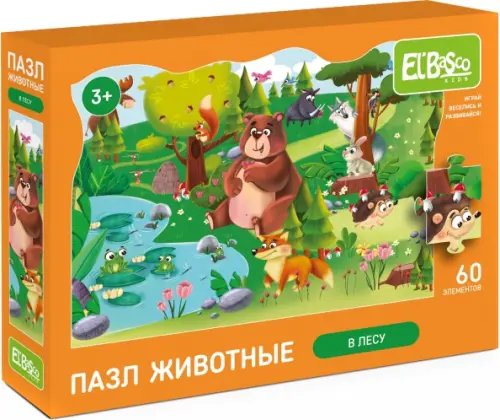 Пазл В лесу, 60 элементов