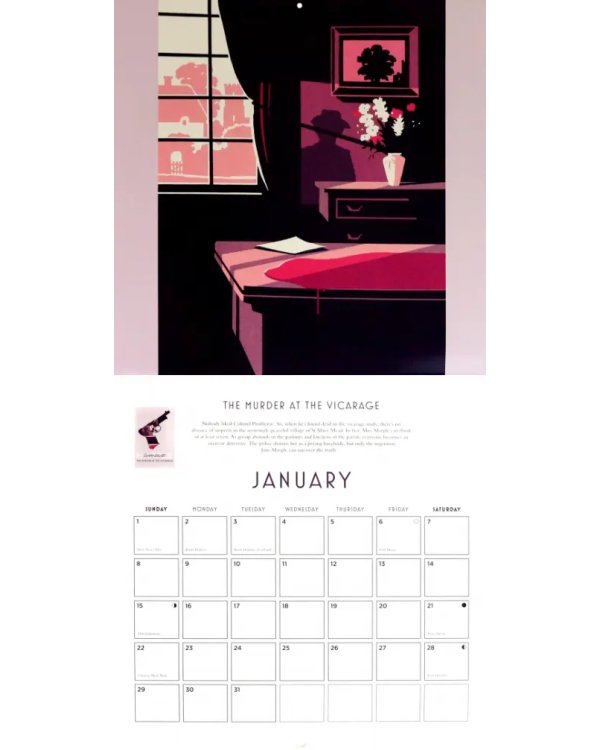 Agatha Christie Marple Calendar 2023