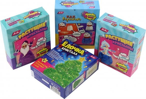 Растущие кристаллы. Новогодний набор Растущие кристаллы. Новогодний набор