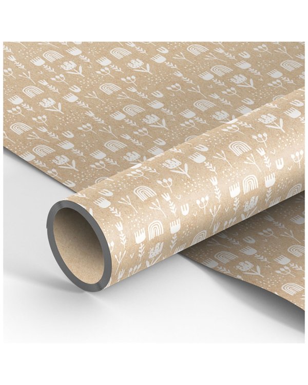 Упаковочная бумага White flowers