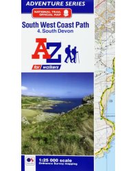South West Coast Path South Devon Adventure Atlas