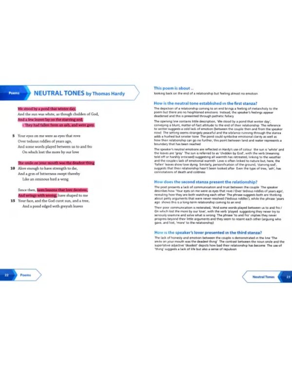 SNAP Revision Love and Relationships Poetry Anthology