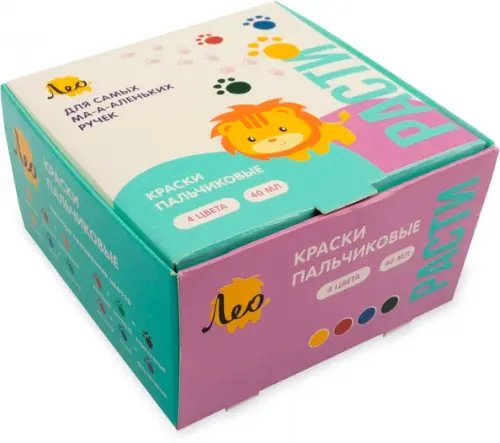 Расти Краски пальчиковые Расти, 4 цвета