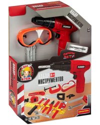 Набор инструментов Папины дети. Дрель-шуруповёрт