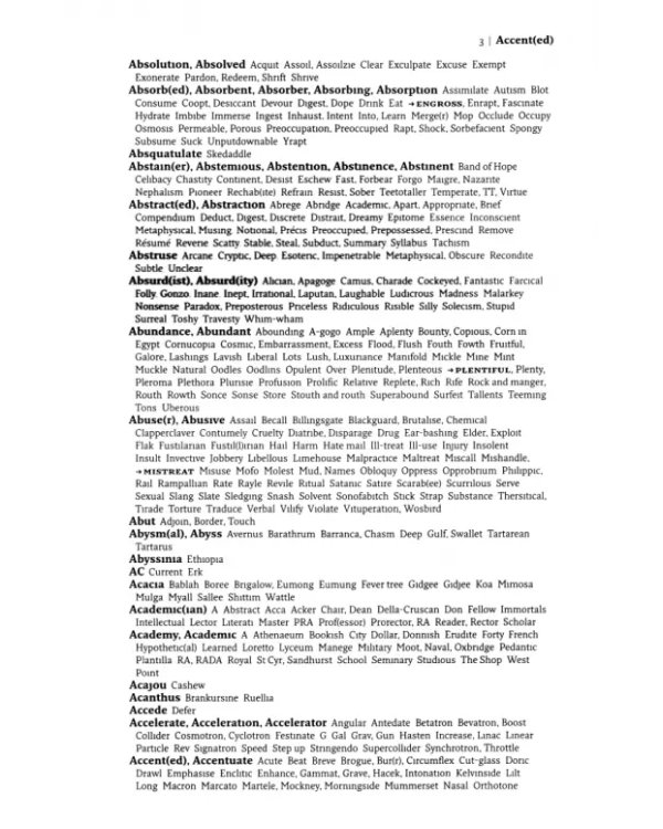Bradford's Crossword Solver's Dictionary