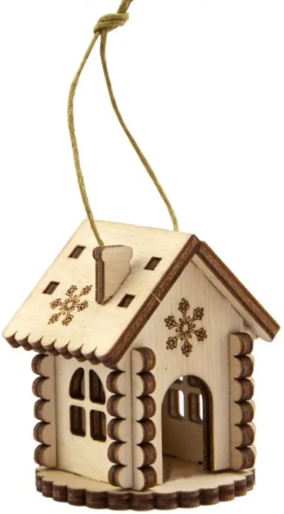 Деревянная открытка с сувениром. Домик Деревянная открытка с сувениром. Домик