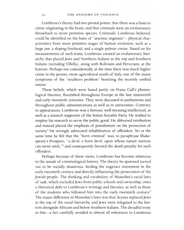 The Anatomy of Violence. The Biological Roots of Crime