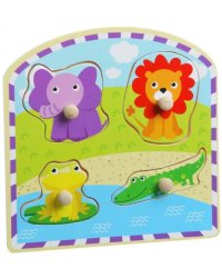 Рамка-вкладыш Животные, 4 элемента