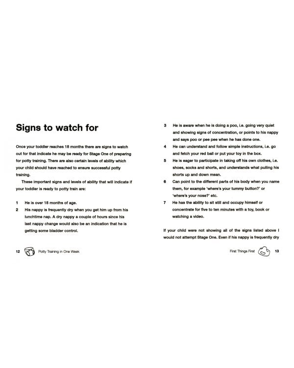 Potty Training In One Week