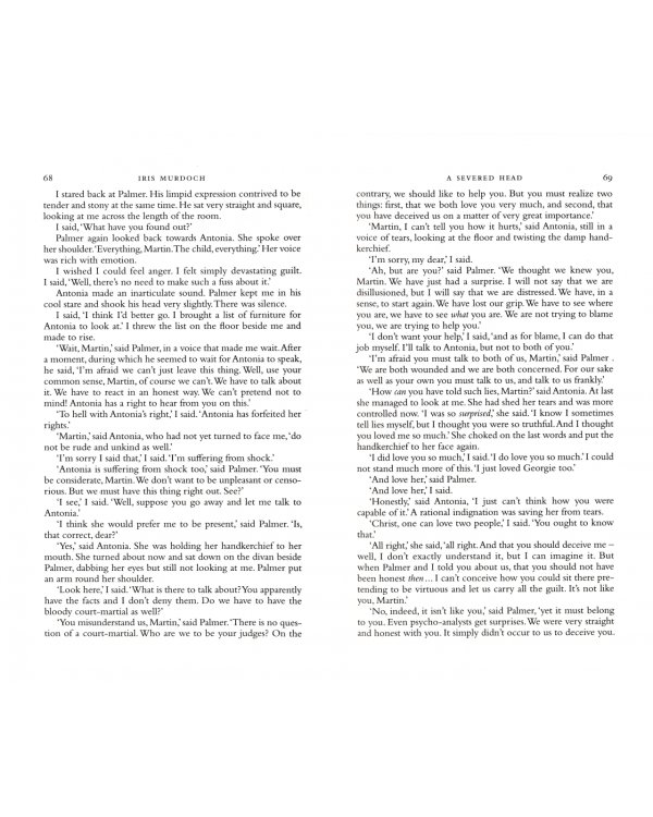 The Sea, The Sea. A Severed Head