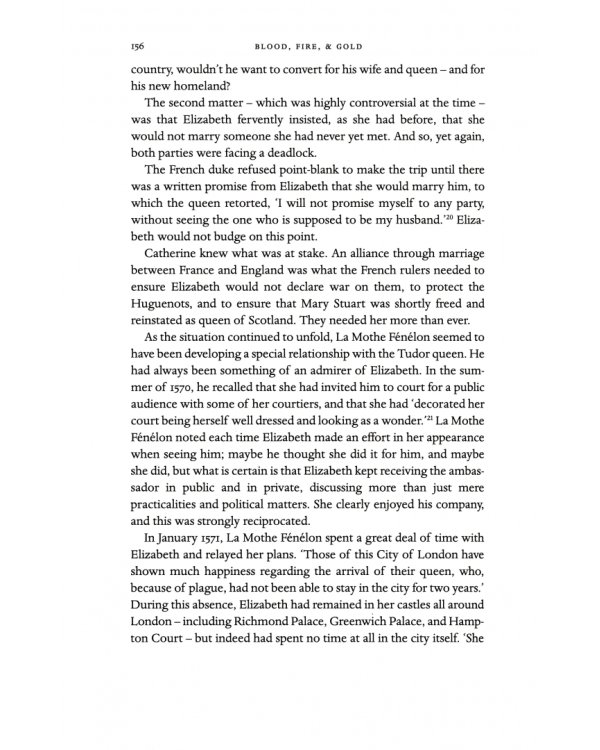 Blood, Fire and Gold. The story of Elizabeth I and Catherine de Medici