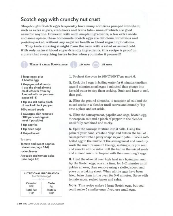 The Low-Carb Diabetes Cookbook. 100 delicious recipes to help control type 1 and reverse type 2 diab