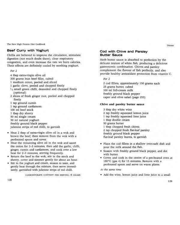 The New High Protein Diet Cookbook