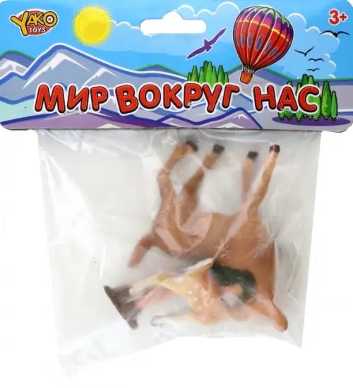 Мир вокруг нас Набор игровых фигурок. Зоолог, олениха с оленёнком