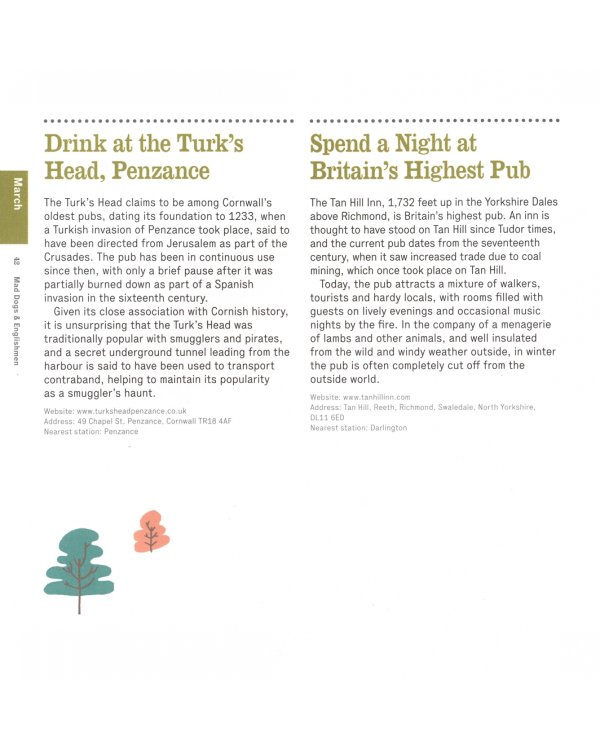 Mad Dogs and Englishmen. A year of things to see and do in England
