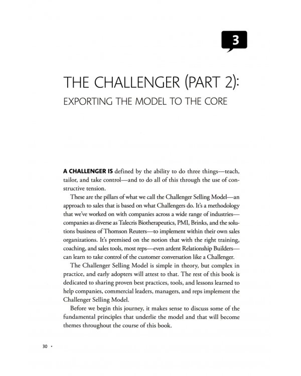 The Challenger Sale. How to Take Control of the Customer Conversation