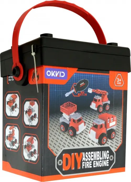 Машинка-конструктор Собери сам. Пожарная машина Машинка-конструктор Собери сам. Пожарная машина