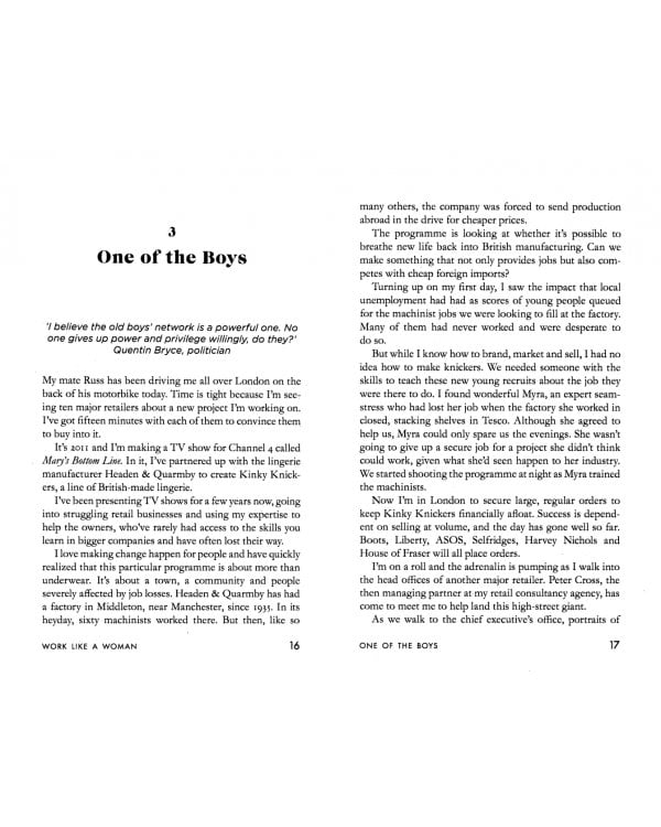 Work Like a Woman. A Manifesto For Change