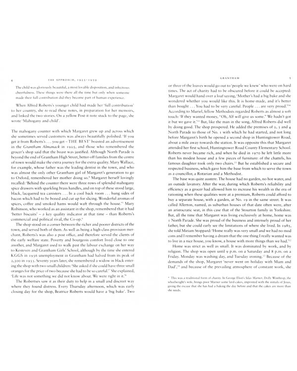 Margaret Thatcher. The Authorized Biography. Volume One. Not For Turning