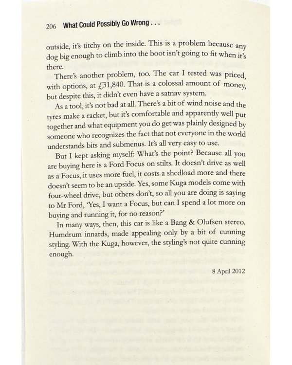 What Could Possibly Go Wrong...